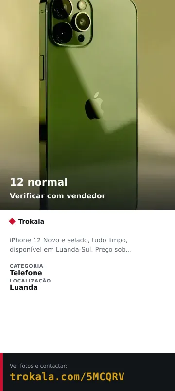 Cartão do anúncio: 12 normal