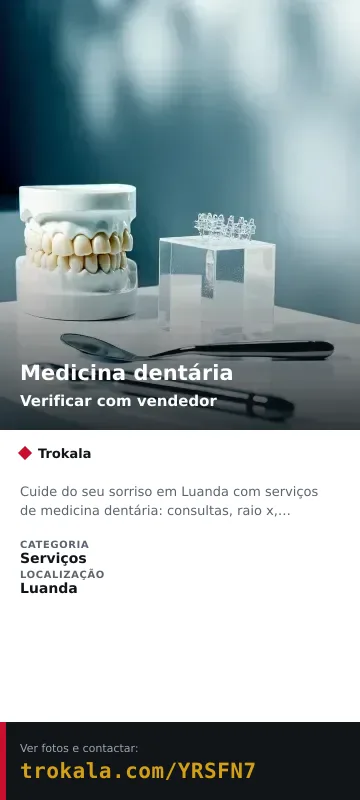 Cartão do anúncio: Medicina dentária