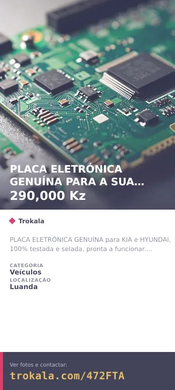 Cartão do anúncio: PLACA ELETRÓNICA GENUÍNA PARA A SUA VIATURA DISPONÍVEL