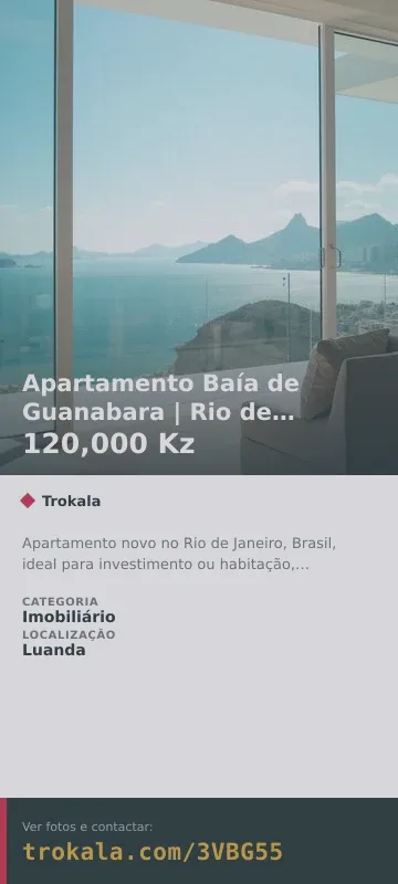 Cartão do anúncio: Apartamento Baía de Guanabara | Rio de Janeiro
