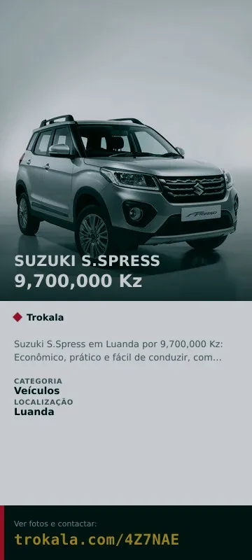 Cartão do anúncio: SUZUKI S.SPRESS