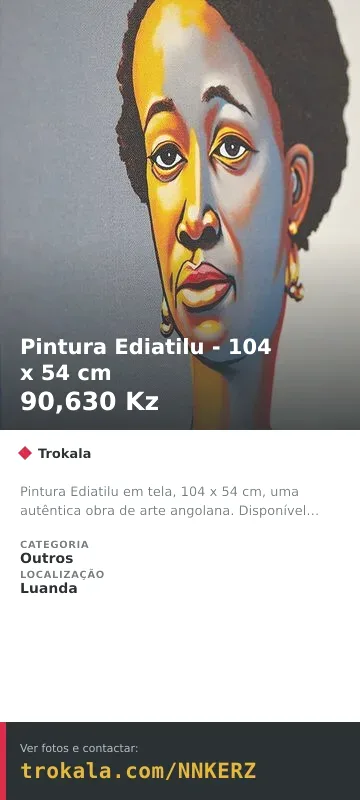 Cartão do anúncio: Pintura Ediatilu - 104 x 54 cm