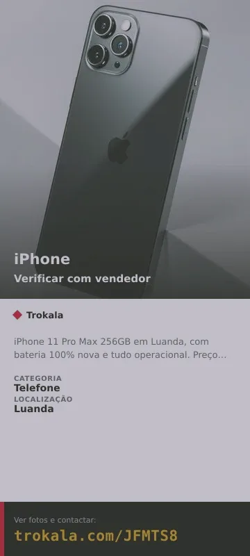 Cartão do anúncio: iPhone