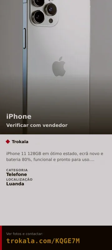 Cartão do anúncio: iPhone