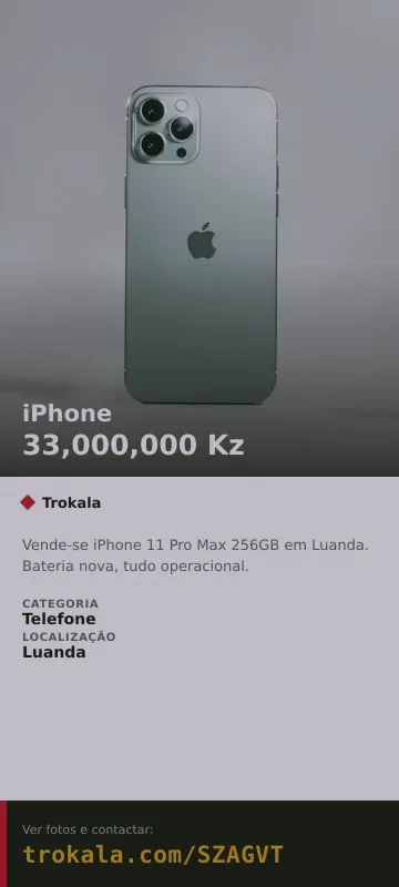 Cartão do anúncio: iPhone