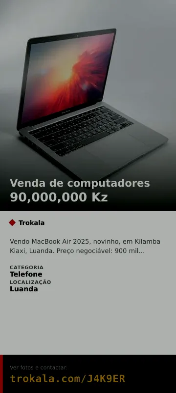 Cartão do anúncio: Venda de computadores