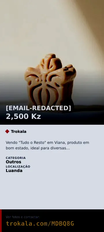 Cartão do anúncio: [EMAIL-REDACTED]
