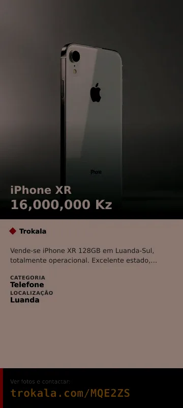 Cartão do anúncio: iPhone XR