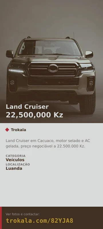 Cartão do anúncio: Land Cruiser