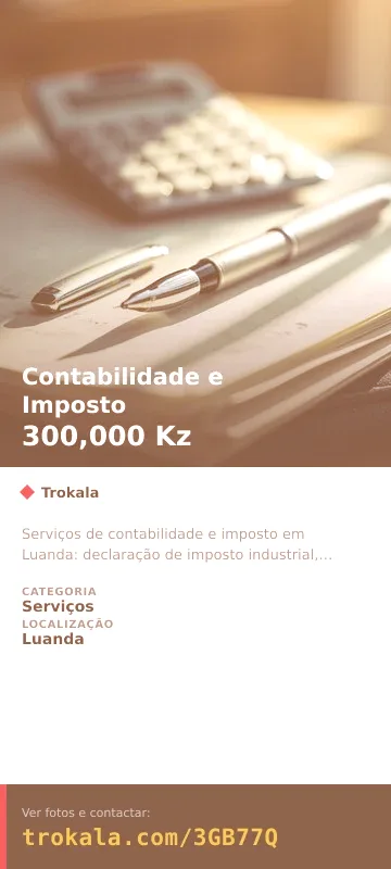 Cartão do anúncio: Contabilidade e Imposto