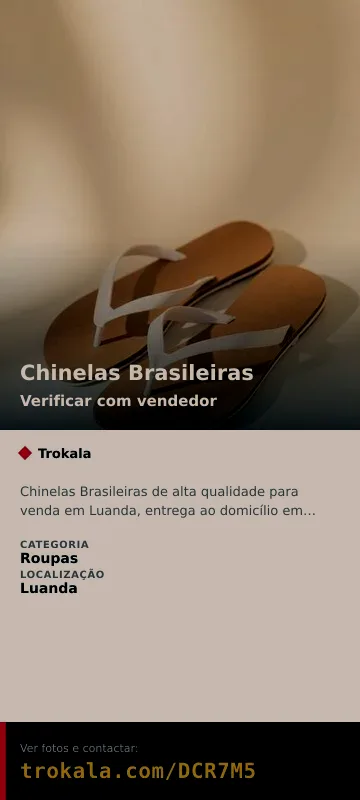 Cartão do anúncio: Chinelas Brasileiras
