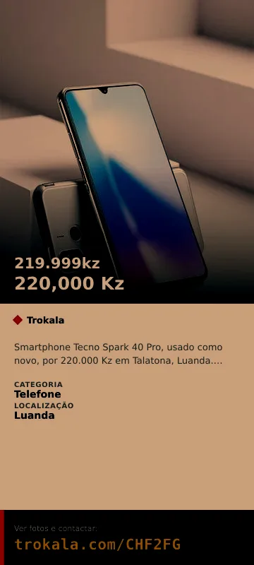 Cartão do anúncio: 219.999kz