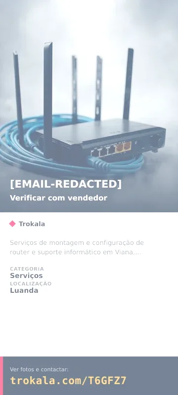 Cartão do anúncio: [EMAIL-REDACTED]