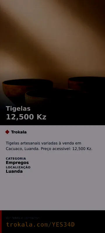 Cartão do anúncio: Tigelas