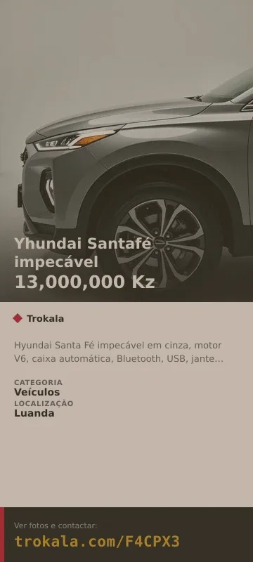 Cartão do anúncio: Yhundai Santafé impecável