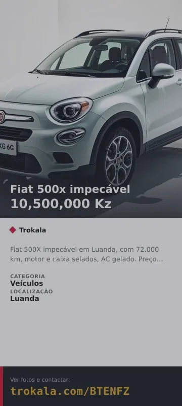 Cartão do anúncio: Fiat 500x impecável
