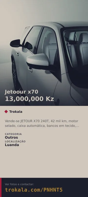 Cartão do anúncio: Jetoour x70