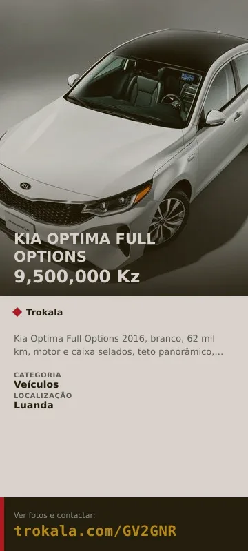 Cartão do anúncio: KIA OPTIMA FULL OPTIONS