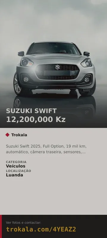 Cartão do anúncio: SUZUKI SWIFT