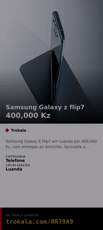 Cartão do anúncio: Samsung Galaxy z flip7