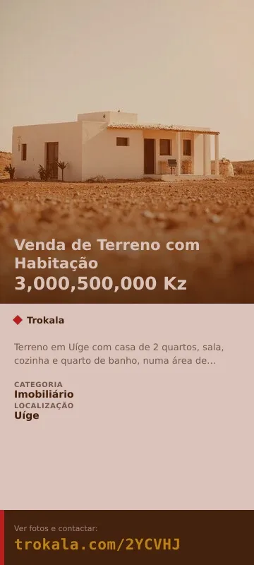 Cartão do anúncio: Venda de Terreno com Habitação