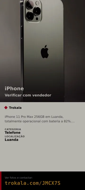 Cartão do anúncio: iPhone