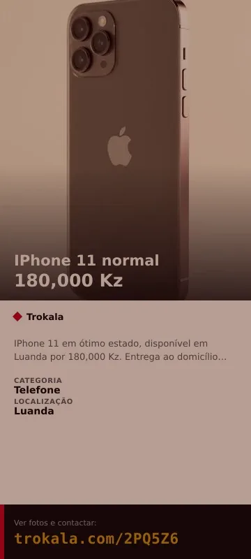 Cartão do anúncio: IPhone 11 normal