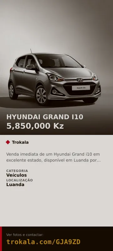 Cartão do anúncio: HYUNDAI GRAND I10