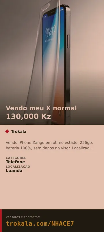 Cartão do anúncio: Vendo meu X normal