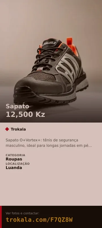 Cartão do anúncio: Sapato