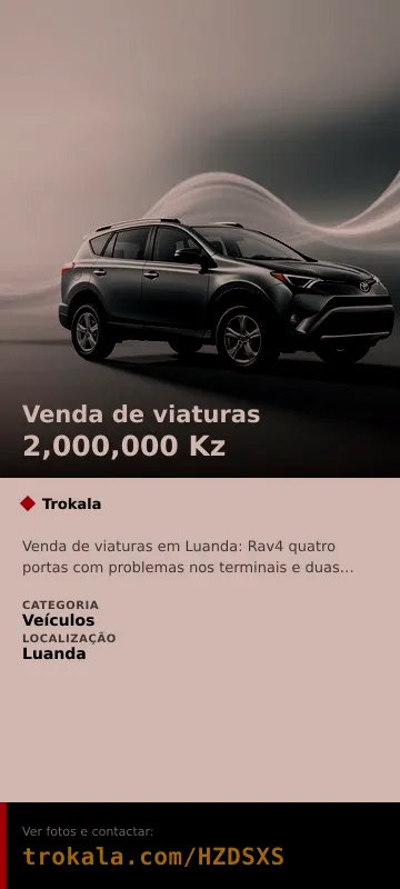 Cartão do anúncio: Venda de viaturas