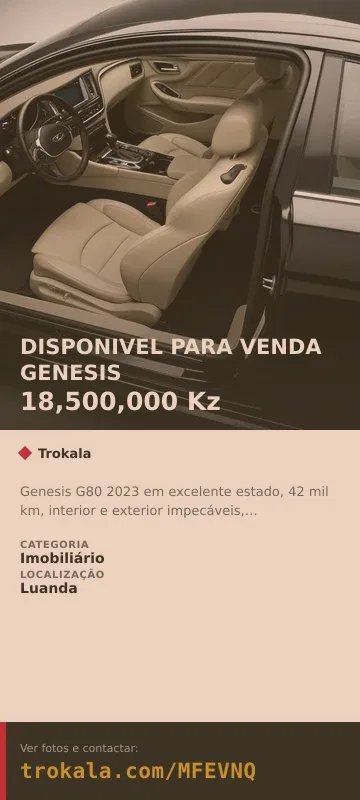 Cartão do anúncio: DISPONIVEL PARA VENDA GENESIS