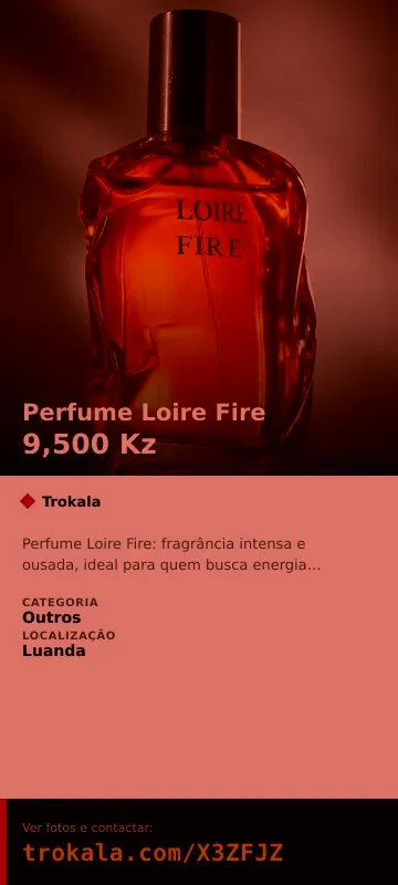 Cartão do anúncio: Perfume Loire Fire