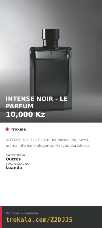 Cartão do anúncio: INTENSE NOIR - LE PARFUM