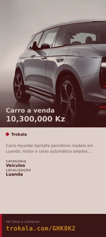 Cartão do anúncio: Carro a venda