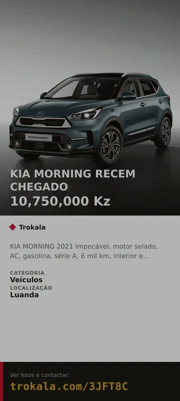 Cartão do anúncio: KIA MORNING RECEM CHEGADO