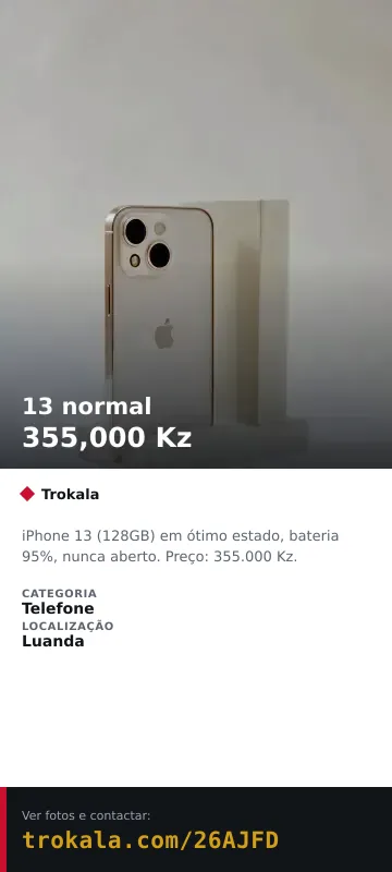 Cartão do anúncio: 13 normal