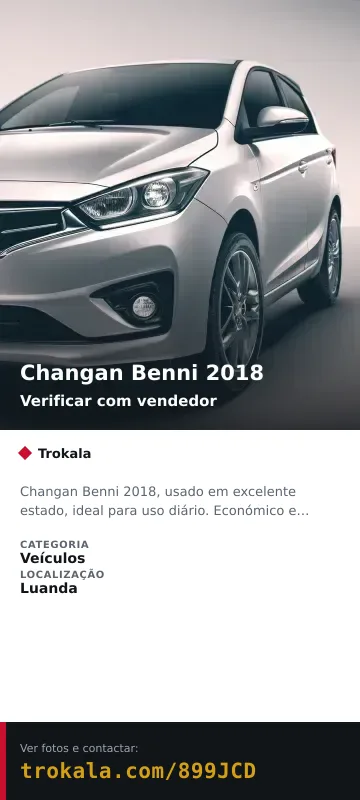 Cartão do anúncio: Changan Benni 2018