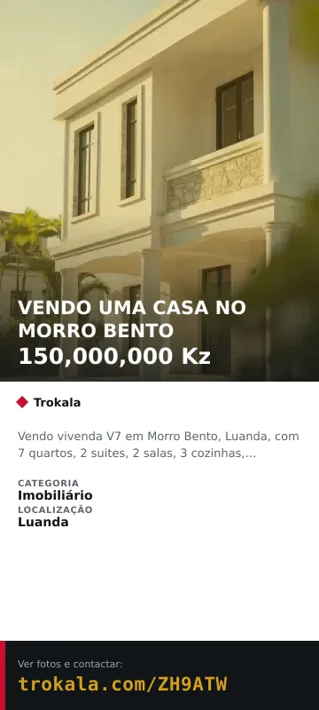 Cartão do anúncio: VENDO UMA CASA NO MORRO BENTO