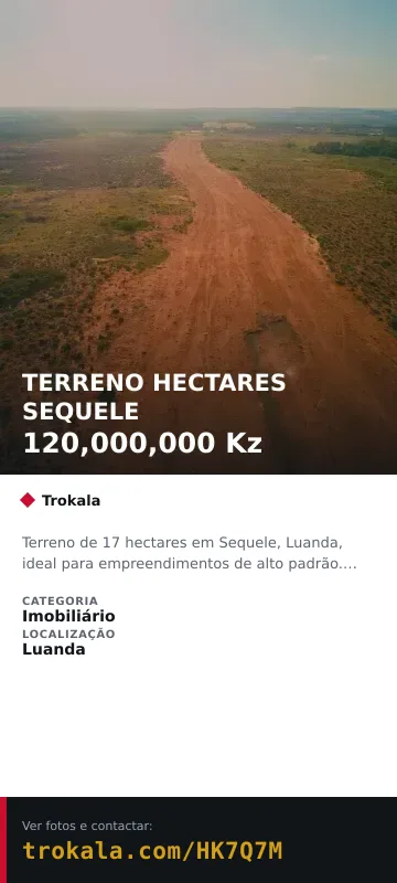 Cartão do anúncio: TERRENO HECTARES SEQUELE