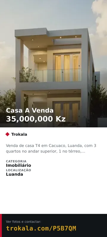 Cartão do anúncio: Casa A Venda