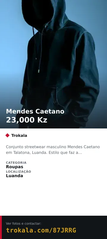 Cartão do anúncio: Mendes Caetano