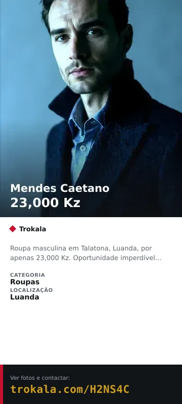Cartão do anúncio: Mendes Caetano