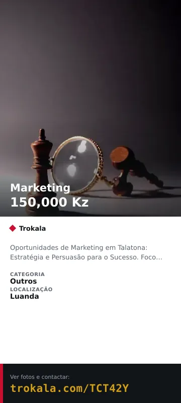 Cartão do anúncio: Marketing