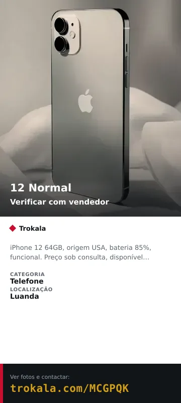 Cartão do anúncio: 12 Normal