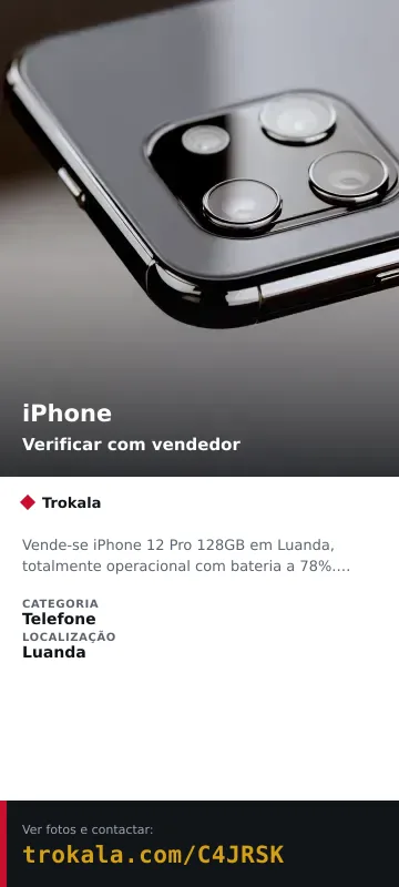 Cartão do anúncio: iPhone