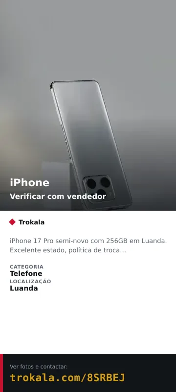 Cartão do anúncio: iPhone