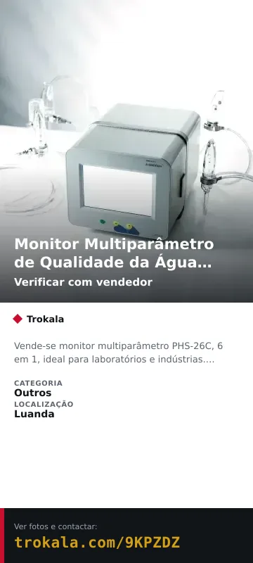 Cartão do anúncio: Monitor Multiparâmetro de Qualidade da Água PHS-26C – 6 em 1