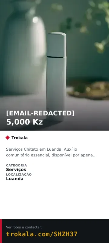 Cartão do anúncio: [EMAIL-REDACTED]