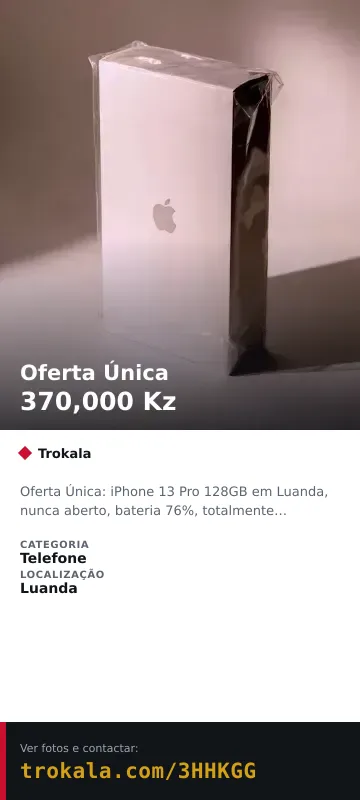 Cartão do anúncio: Oferta Única